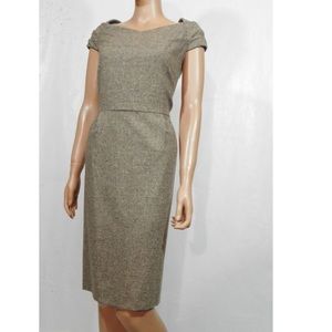 Antonio Melanie Tweed Cap Sleeve Business Dress